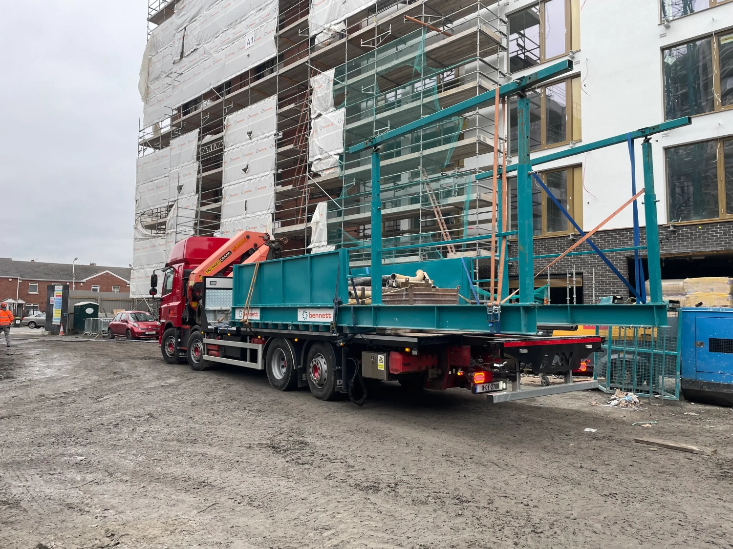 Professional heavy machinery transport services, ensuring safe and secure delivery of industrial equipment across Ireland.